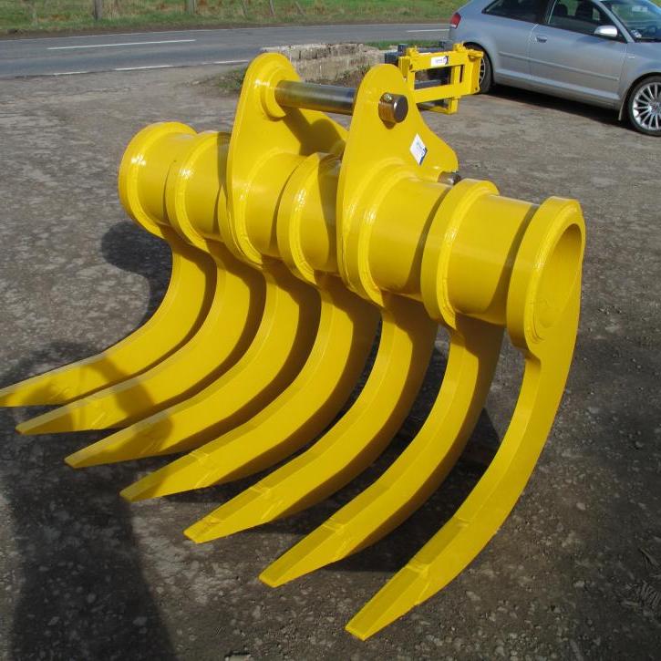 Stone Rake for slew excavator